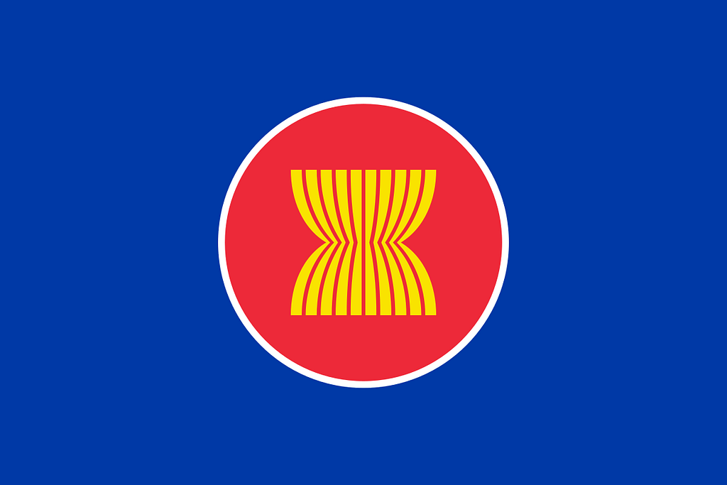 The flag of the ASEAN group